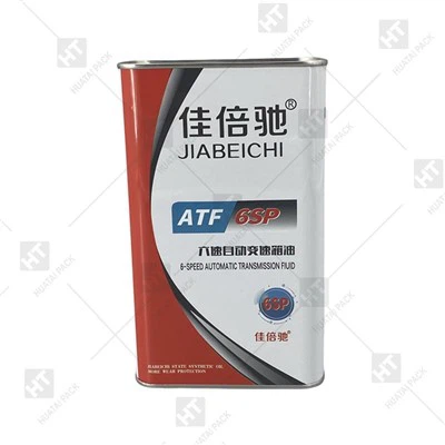 1L metall tom oljedunk med plastlock