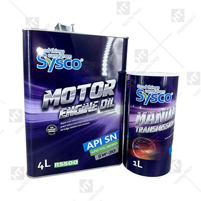 4L tom plåtburk för motorolja